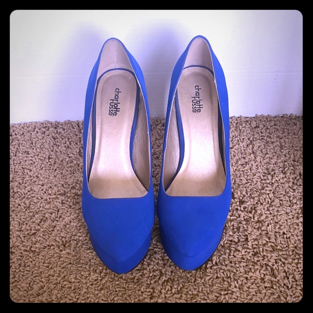 Royal Blue Charlotte Russe platform high heels
